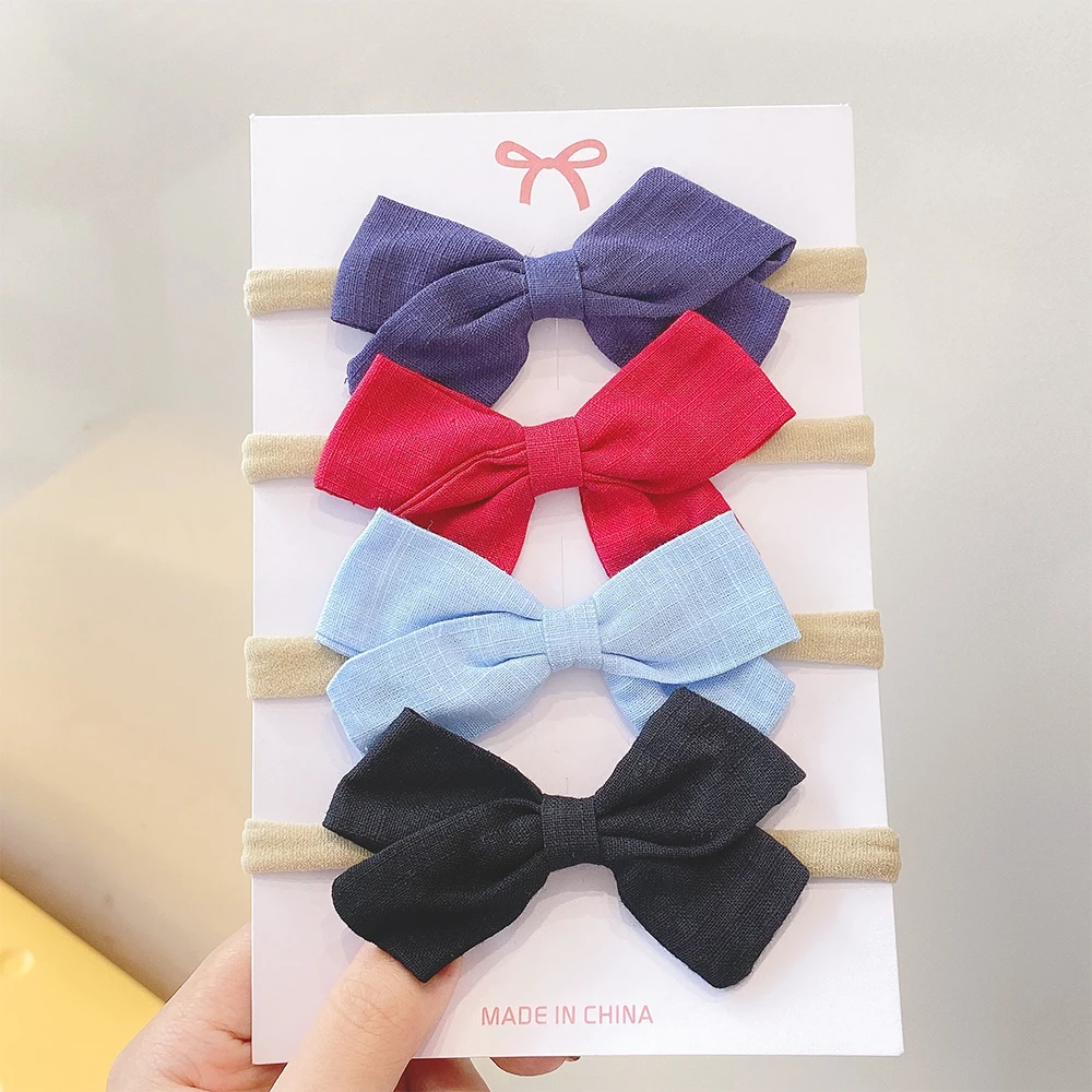 4Pcs/Set New Hair Bows Baby Headband For Girl Nylon Cute Head Band Turban Newborn Headband Hair Bands Kids Baby Hair Accessories
4Pcs/Set New Hair Bows Baby Headband For Girl Nylon Cute Head Band Turban Newborn Headband Hair Bands Kids Baby Hair Accessories