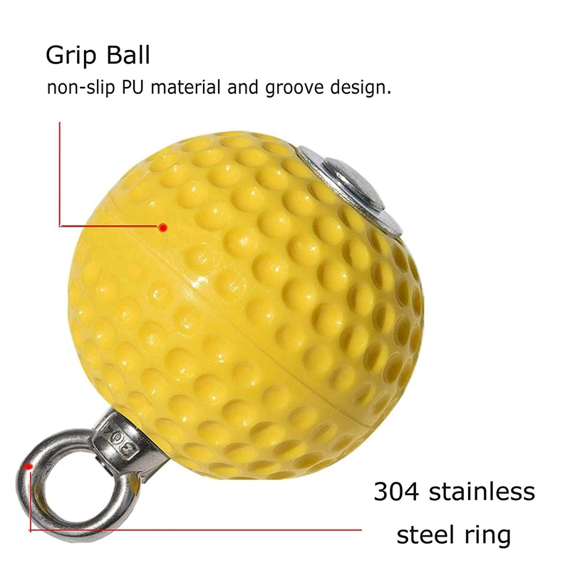 Pull-Up Power Ball Wrist Training Grip Ball Training Arm And Back Muscle Pull Force Reinforcing Ball Durable And Non-Slip Grip F
Pull-Up Power Ball Wrist Training Grip Ball Training Arm And Back Muscle Pull Force Reinforcing Ball Durable And Non-Slip Grip F