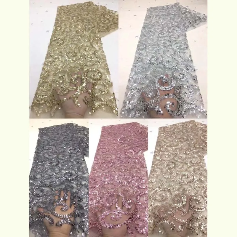 African Nigerian Golden Net Lace Fabric With Sequins High Quality Bead Tube Mesh Lace Fabric For Wedding Sewing YX-588
African Nigerian Golden Net Lace Fabric With Sequins High Quality Bead Tube Mesh Lace Fabric For Wedding Sewing YX-588
