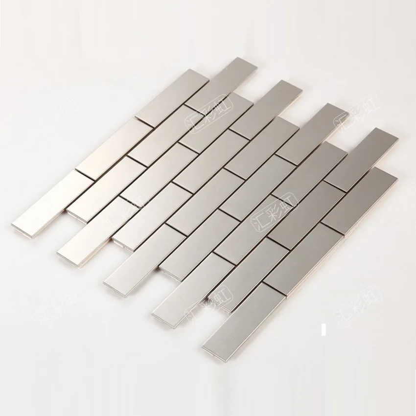 North europe style strip stainless steel metal mosaic tile for kitchen backsplash shower room DIY wall sticke
North europe style strip stainless steel metal mosaic tile for kitchen backsplash shower room DIY wall sticke