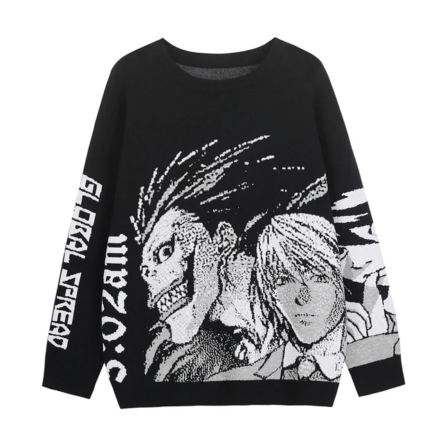 Men Sweater Hip Hop Streetwear Harajuku women Sweater Vintage Anime Girl Pattern Knitted top Autumn Cotton Long sleeve Pullover
Men Sweater Hip Hop Streetwear Harajuku women Sweater Vintage Anime Girl Pattern Knitted top Autumn Cotton Long sleeve Pullover