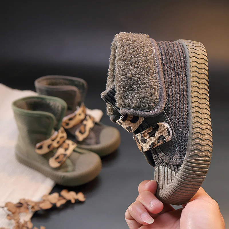 Toddler Kids Boys Girls Winter Warm Corduroy Cotton Shoes Children Leopard Hook & Loop Fashion Sneakers High Shoes Size 21-32
Toddler Kids Boys Girls Winter Warm Corduroy Cotton Shoes Children Leopard Hook & Loop Fashion Sneakers High Shoes Size 21-32