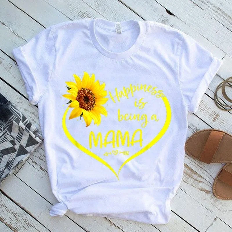 Happiness Is Being Mama Heart Print Women T Shirt Short Sleeve O Neck Loose Women Tshirt Ladies Tee Shirt Tops Camisetas Mujer
Happiness Is Being Mama Heart Print Women T Shirt Short Sleeve O Neck Loose Women Tshirt Ladies Tee Shirt Tops Camisetas Mujer
