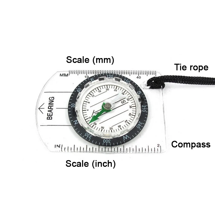 Compass Map Scale Scale Measurer Portable Multi-function Tool Outdoor Survival Equipment Suitable For Camping And Hiking
Compass Map Scale Scale Measurer Portable Multi-function Tool Outdoor Survival Equipment Suitable For Camping And Hiking
