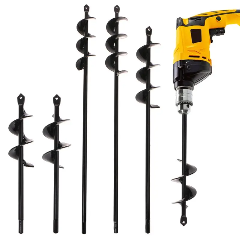 Black Home Yard Garden Flower Plant Farm Planting Auger Digger Twist Spiral Bit Digging Holes Drill Bit Tools 
Black Home Yard Garden Flower Plant Farm Planting Auger Digger Twist Spiral Bit Digging Holes Drill Bit Tools