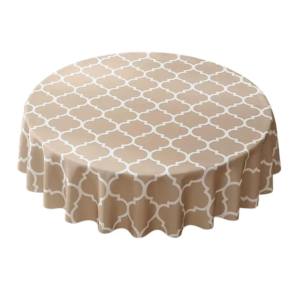 Fabric Tablecloth Round Tablecloth For Round Tables 100cm Plaid Print Tablecloth Water Resistant Oil Resistant For Household C 
Fabric Tablecloth Round Tablecloth For Round Tables 100cm Plaid Print Tablecloth Water Resistant Oil Resistant For Household C