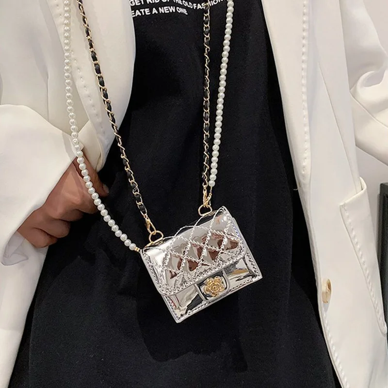 Lady Mini Diamond Pearl Chain Shoulder Bag Women Fashion Texture Messenger Crossbody Bags Girls Luxury Evening Party Small Bag
Lady Mini Diamond Pearl Chain Shoulder Bag Women Fashion Texture Messenger Crossbody Bags Girls Luxury Evening Party Small Bag