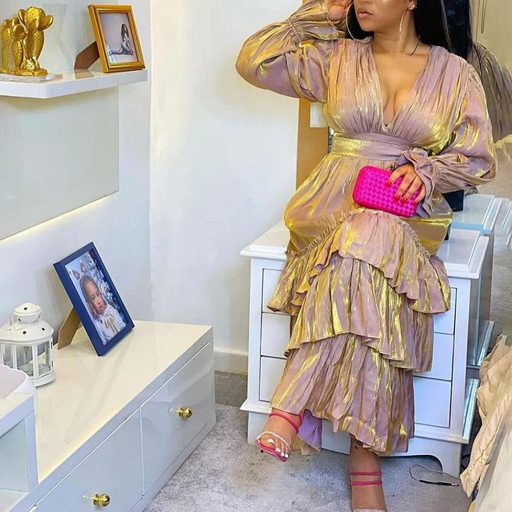 y2k dress metallic pink long sleeve vestidos high-waisted sexy v neck women plus size party casual ruffle a line maxi dresses
y2k dress metallic pink long sleeve vestidos high-waisted sexy v neck women plus size party casual ruffle a line maxi dresses