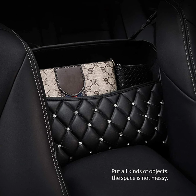 Car Seat Back Storage Bag Handbag Holding Net Rear Armrest Box Hanging Bag Leather Car Net Pocket with Crystal
Car Seat Back Storage Bag Handbag Holding Net Rear Armrest Box Hanging Bag Leather Car Net Pocket with Crystal