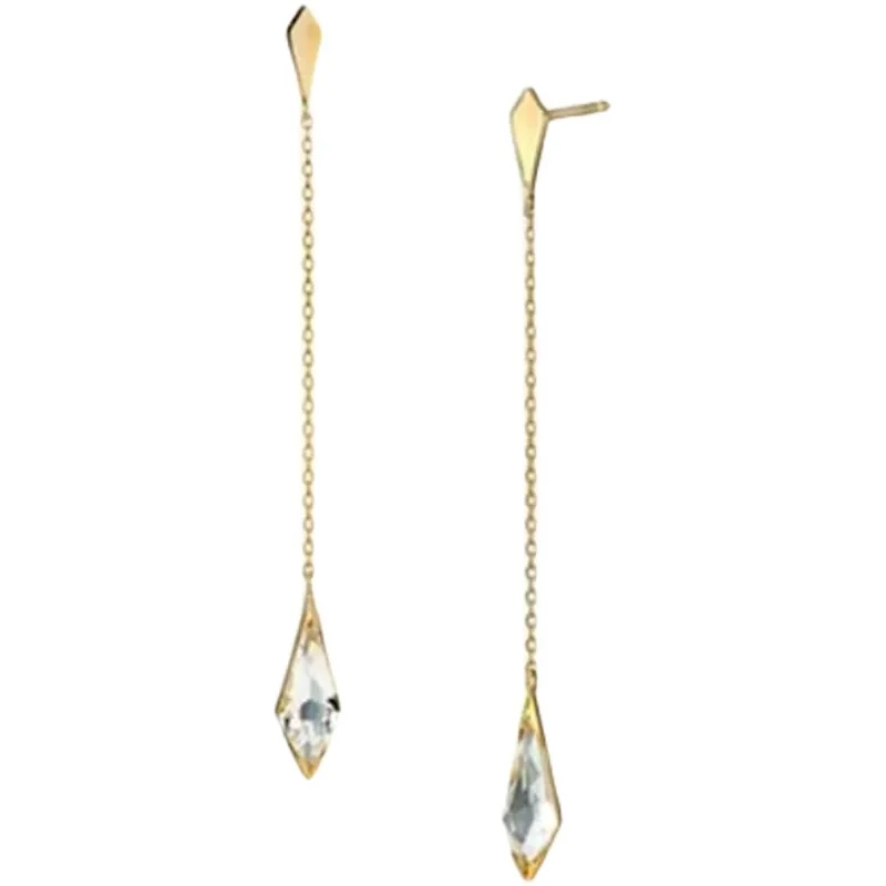 Japanese Starjewelry * Sun Flashing Diamond White Crystal Water Drop Long S925 Sterling Silver Inlaid Earrings
Japanese Starjewelry * Sun Flashing Diamond White Crystal Water Drop Long S925 Sterling Silver Inlaid Earrings