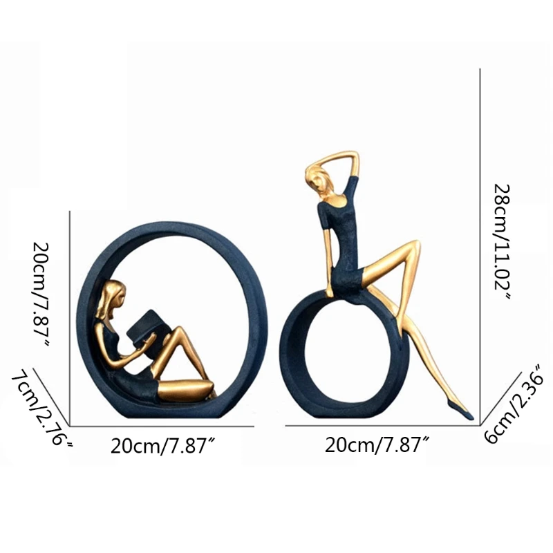 2 Pcs Lady Reading Yoga Statue Desk Resin Art Crafts Hollow Ornament Figurines
2 Pcs Lady Reading Yoga Statue Desk Resin Art Crafts Hollow Ornament Figurines