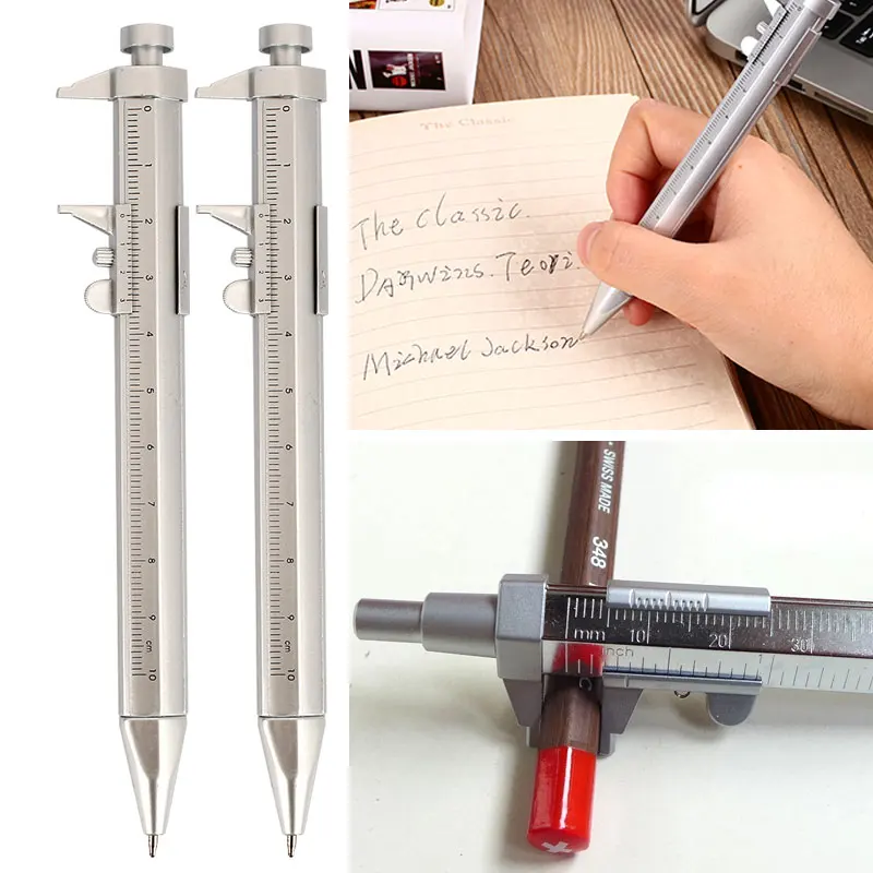 1PCS Ballpoint Pen Multifunction 0.5mm Gel Ink Pen Plastic Vernier Caliper Roller Ball Pen Scale Ruler School Office Stationery 
1PCS Ballpoint Pen Multifunction 0.5mm Gel Ink Pen Plastic Vernier Caliper Roller Ball Pen Scale Ruler School Office Stationery