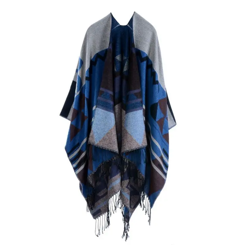 Womens Boho Winter Poncho Shawl Cape Colorful Geometric Tassels Cardigan Wrap 2XPC
Womens Boho Winter Poncho Shawl Cape Colorful Geometric Tassels Cardigan Wrap 2XPC