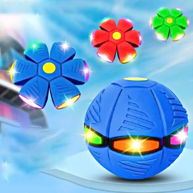 

New Fidget Toy Magic Ufo Ball Luminous Mini Decompression Deformation Vent Pop It Ball Frisbee Antistress Cool Stuff Fidget Toys