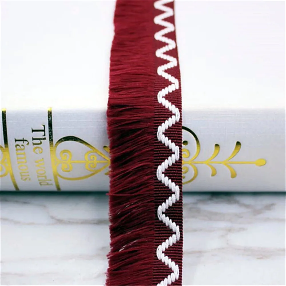 3cm Width Wavy Jacquard Tassel Trims Embroidery Lace Fabric Sewing Clothing Materials DIY Home Accessories
3cm Width Wavy Jacquard Tassel Trims Embroidery Lace Fabric Sewing Clothing Materials DIY Home Accessories