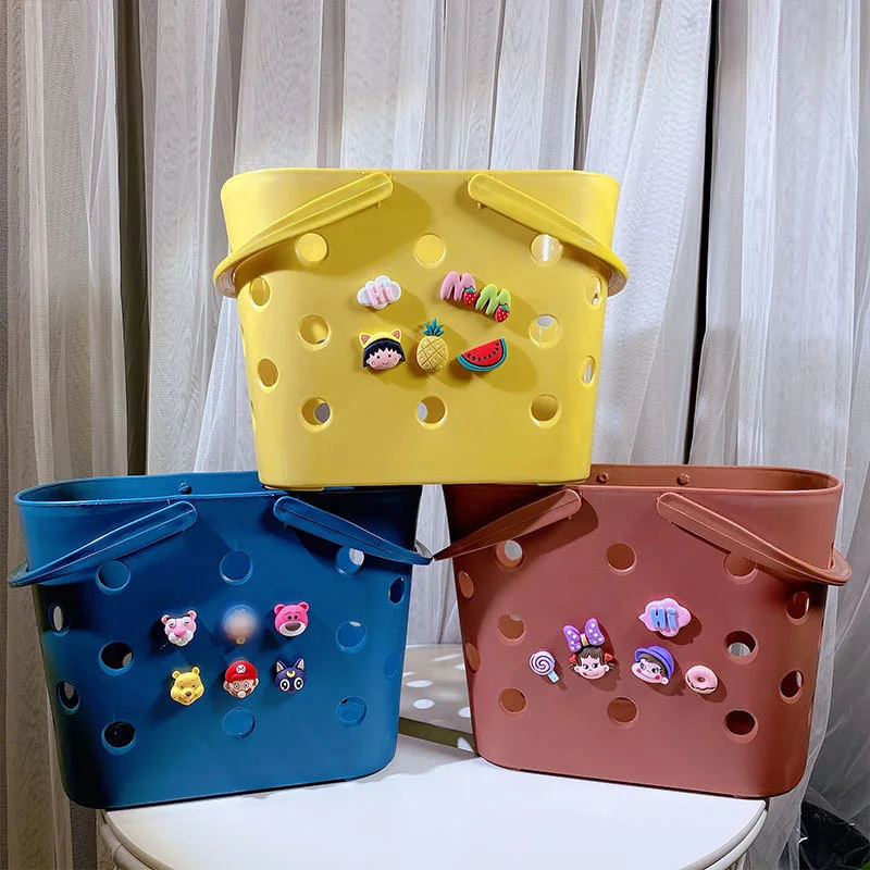 Bathroom Portable Bath Basket Cartoon Cute Student Dormitory Toiletries Storage Basket Bath Frame Nordic Style, Exquisite Style
Bathroom Portable Bath Basket Cartoon Cute Student Dormitory Toiletries Storage Basket Bath Frame Nordic Style, Exquisite Style