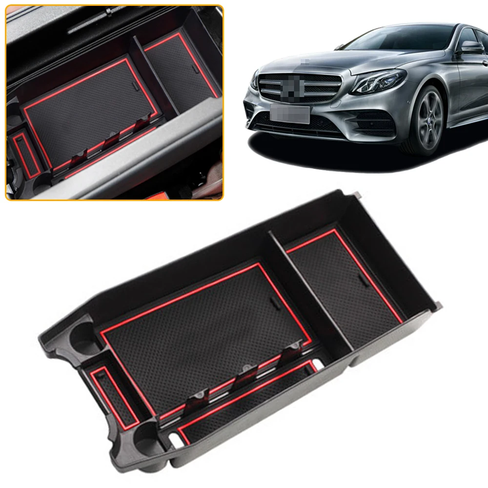 Car Armrest Storage Box For Benz Class E (Double Usb Port) Interior Armrest Storage Organizer Tray With Anti-Slip Mat Glove
Car Armrest Storage Box For Benz Class E (Double Usb Port) Interior Armrest Storage Organizer Tray With Anti-Slip Mat Glove