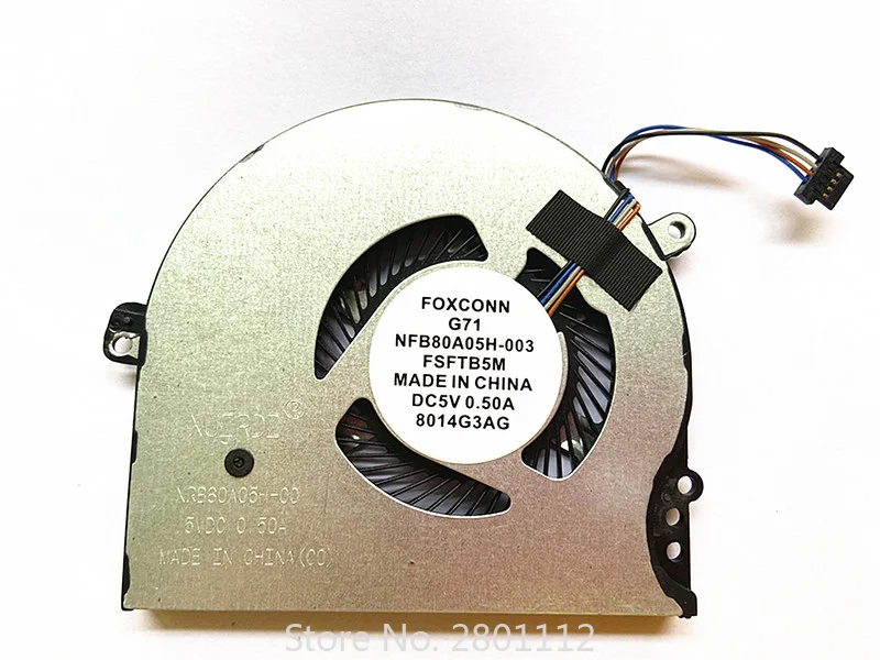 

New CPU Cooling Cooler Fan for HP Pavilion 14-BK 14-BP 15-CC 15-CK 15-CC700 15-CC715TX NFB80A05H-003 927918-001 NS75000-16K11