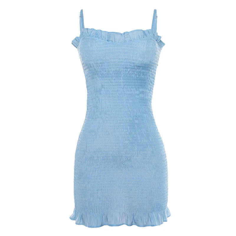 Sexy Bodycon Dress Women 2020 Summer Strapless Spaghetti Strap Mini Dress Pleated Stretch Short Club Dress
Sexy Bodycon Dress Women 2020 Summer Strapless Spaghetti Strap Mini Dress Pleated Stretch Short Club Dress