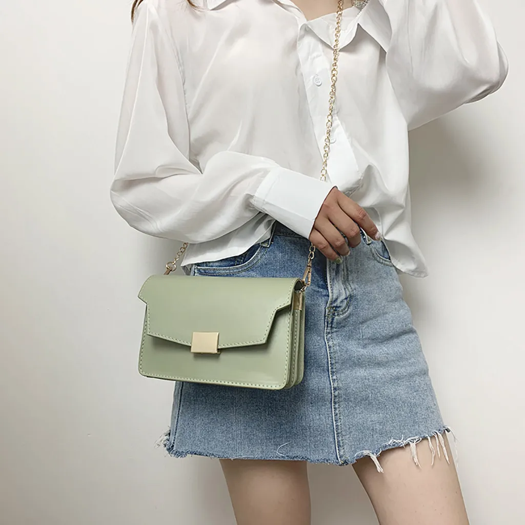 Women Versatile Simple Fashion Chain Wild Diagonal Solid Shoulder Bag Chain Strap Handle Square Small Square Bag June 12
Women Versatile Simple Fashion Chain Wild Diagonal Solid Shoulder Bag Chain Strap Handle Square Small Square Bag June 12