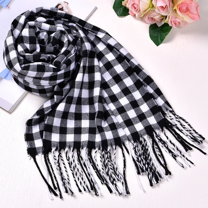 Autumn and Winter New England Plaid Scarf Imitation Cashmere to Keep Warm Both With Shawls European and American Street Unisex B
Autumn and Winter New England Plaid Scarf Imitation Cashmere to Keep Warm Both With Shawls European and American Street Unisex B
