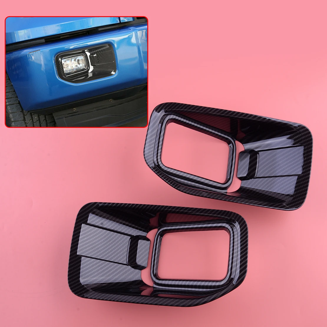 2Pcs/Set Car Front Fog Light Lamp Cover Trim Frame Bezel Carbon Fiber Style Plastic Fit for Ford F150 2015 2016 2017 2018 2019
2Pcs/Set Car Front Fog Light Lamp Cover Trim Frame Bezel Carbon Fiber Style Plastic Fit for Ford F150 2015 2016 2017 2018 2019