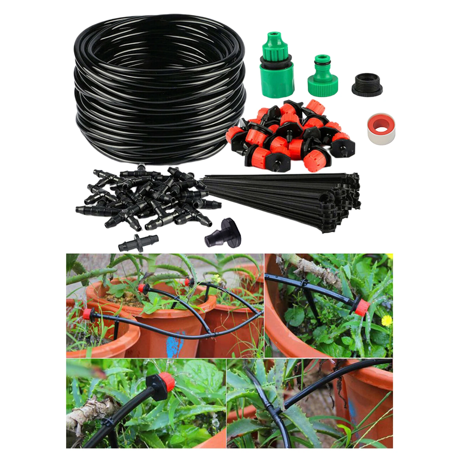 1Set Garden Irrigation System Plant Watering Hose Kit DIY Drip Irrigation System Adjustable Drippers Nozzles
1Set Garden Irrigation System Plant Watering Hose Kit DIY Drip Irrigation System Adjustable Drippers Nozzles