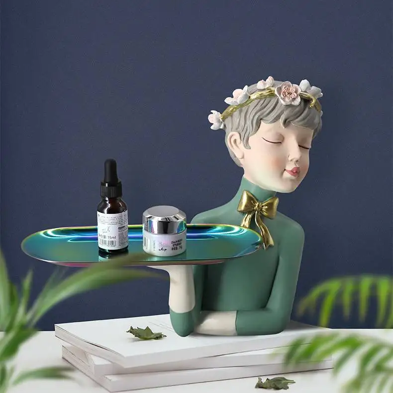 Creative flower fairy tray bubble girl ornaments home living room porch storage jewelry birthday gift
Creative flower fairy tray bubble girl ornaments home living room porch storage jewelry birthday gift
