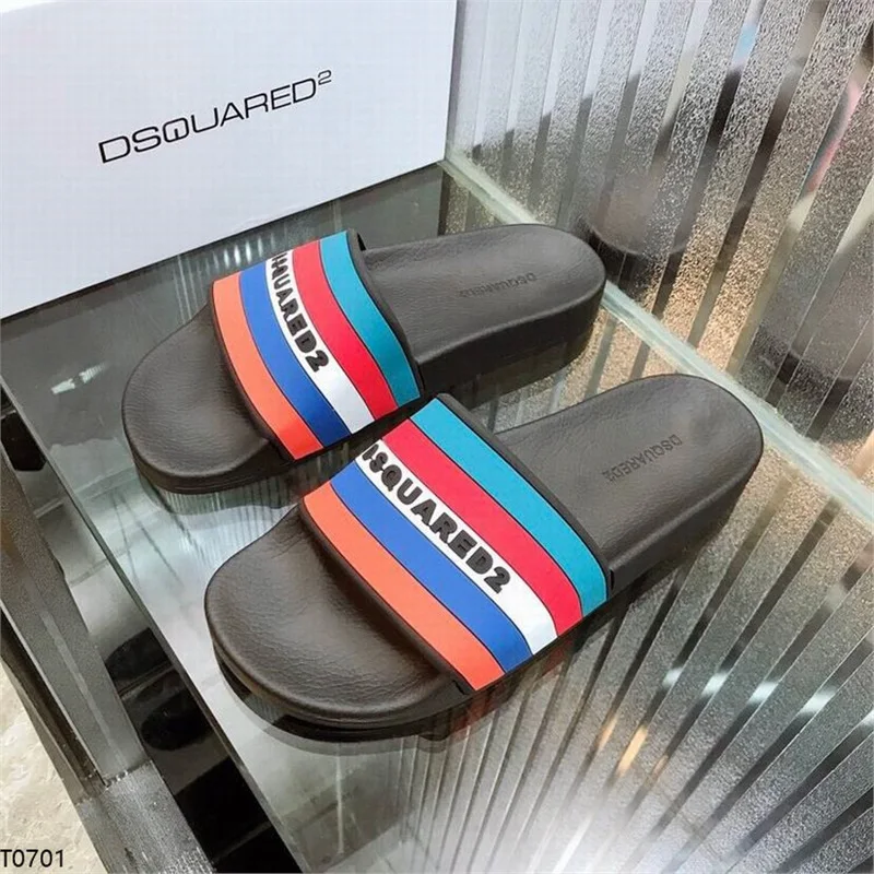Высококачественная летняя разноцветная обувь Dsquared2, модные уличные мужские сандалии на плоской подошве, пляжная обувь
Высококачественная летняя разноцветная обувь Dsquared2, модные уличные мужские сандалии на плоской подошве, пляжная обувь