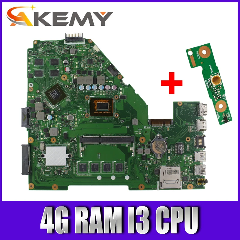 Akemy X550CC Laptop motherboard For Asus A550C X550CL R510C Test original mainboard 4G RAM I3 CPU GT720M
Akemy X550CC Laptop motherboard For Asus A550C X550CL R510C Test original mainboard 4G RAM I3 CPU GT720M
