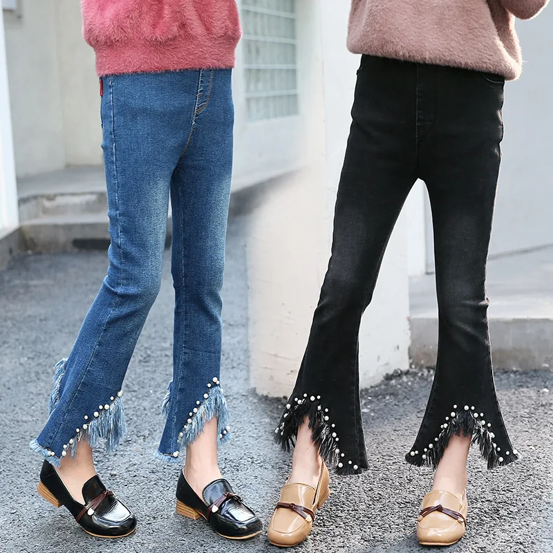 Baby Girls Jeans Fashion Children Tassel Bell Bottoms Pants Spring Autumn Children Denim Wide Leg Trousers Kids Pencil Pants
Baby Girls Jeans Fashion Children Tassel Bell Bottoms Pants Spring Autumn Children Denim Wide Leg Trousers Kids Pencil Pants