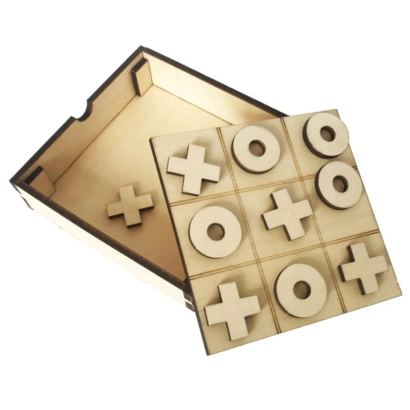Handmade Tic Tac Toe Classic Board Games Noughts and Crosses Brain Teaser Puzzle Wooden Board Games for Kids & Adults
Handmade Tic Tac Toe Classic Board Games Noughts and Crosses Brain Teaser Puzzle Wooden Board Games for Kids & Adults