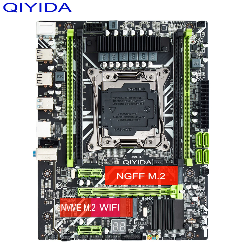 X99 материнская плата с 1*8G = 8 Гб DDR4 2400 МГц REGECC комбо памяти NVME USB3.0 MATX
