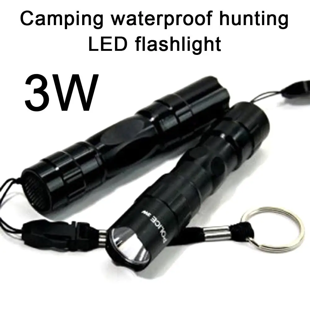 3W Black LED Flashlight Torch Durable Climbing Tactical Military Outdoor Sporting Built Tough High-Power Camping Cycling Hiking
3W Black LED Flashlight Torch Durable Climbing Tactical Military Outdoor Sporting Built Tough High-Power Camping Cycling Hiking