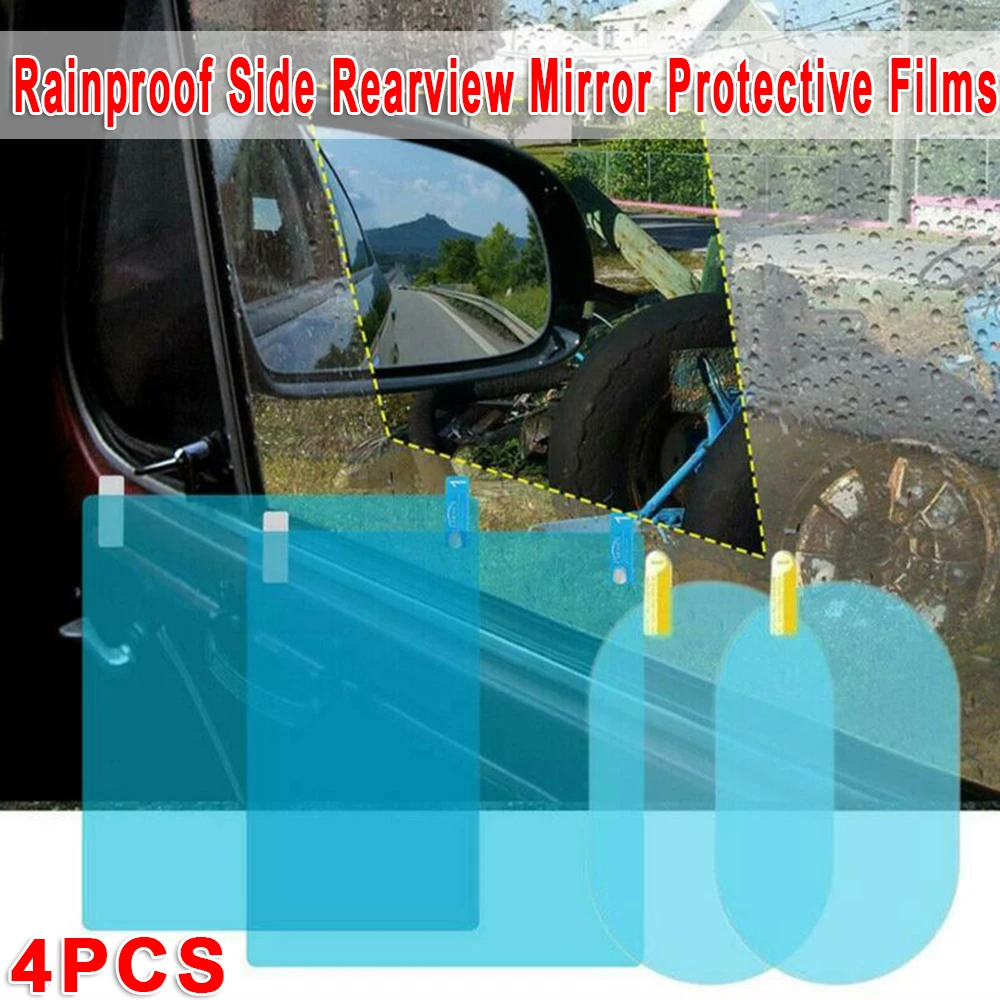 4Pcs Car Rearview Mirror Rainproof Film Auto Side Casement Glass Anti-Fog Film Rain Protection Car Sticker Accessories
4Pcs Car Rearview Mirror Rainproof Film Auto Side Casement Glass Anti-Fog Film Rain Protection Car Sticker Accessories