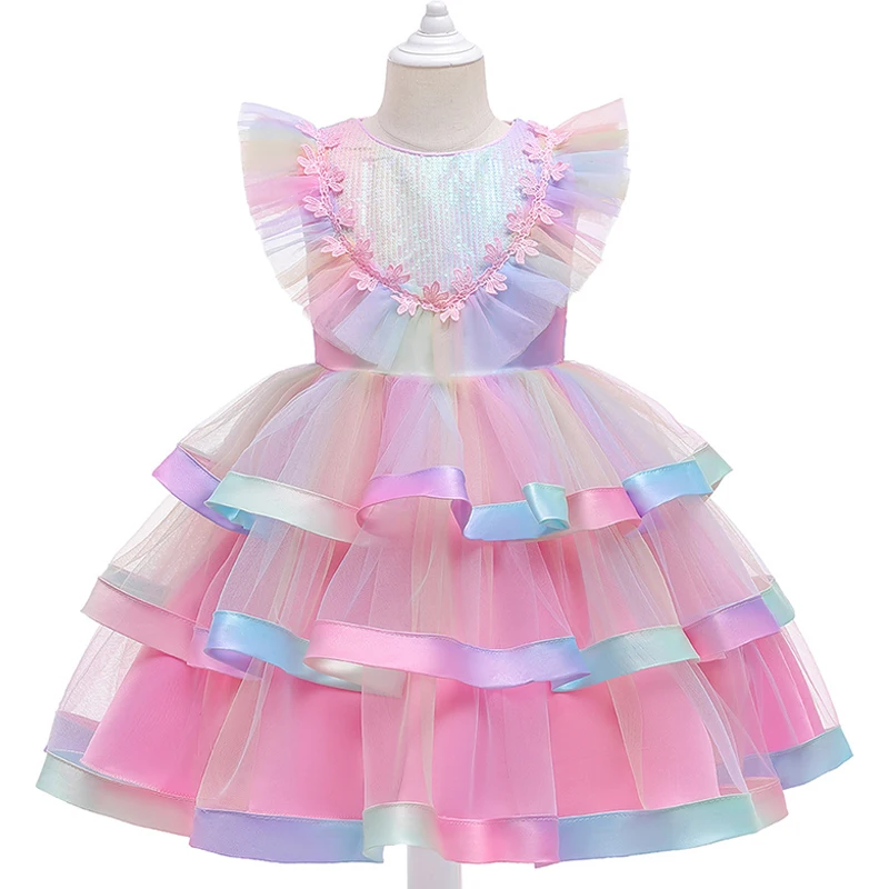 Teenage Girl Cothes 2021 New Style Flying Sleeve Layered Dress for Girls Birthday Party Kids Vestidos Children's Clothing 3-10Y
Teenage Girl Cothes 2021 New Style Flying Sleeve Layered Dress for Girls Birthday Party Kids Vestidos Children's Clothing 3-10Y
