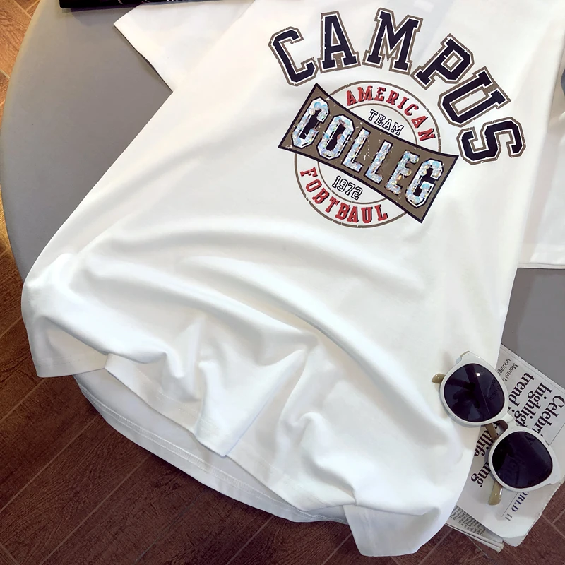 CGC 2021 Summer 100% Cotton O-neck Fashion Woman T-shirts Casual Korean Style Print Oversize T-shirt Short Sleeve Top Female Tee
CGC 2021 Summer 100% Cotton O-neck Fashion Woman T-shirts Casual Korean Style Print Oversize T-shirt Short Sleeve Top Female Tee