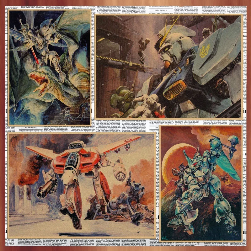 Japanese Classic Anime Gundam Mobile Suit Poster Cartoon Print Decorative Painting Gundam Poster Painting Art Painting Wall
Japanese Classic Anime Gundam Mobile Suit Poster Cartoon Print Decorative Painting Gundam Poster Painting Art Painting Wall