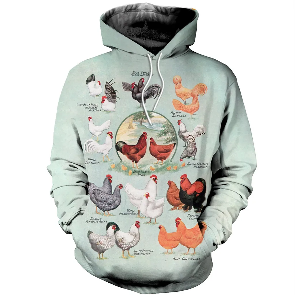 Newest Chickens Clothes Art 3D Printed Sweatshirt /Zipper /Hoodie Casual Unisex Jacket Pullover Jacket Tops Style-C-487
Newest Chickens Clothes Art 3D Printed Sweatshirt /Zipper /Hoodie Casual Unisex Jacket Pullover Jacket Tops Style-C-487