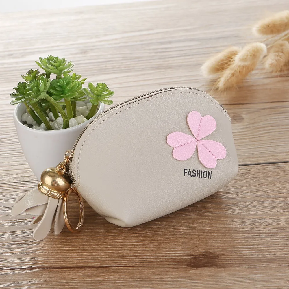 Fashion Women Coin Purse Sweet Wallet Card Holder Flower Zip Keychain Storage Bag Small Cute Bags | Багаж и сумки