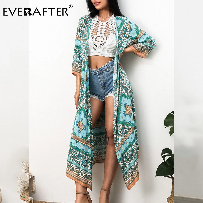 EVERAFTER Chiffon Kimono Beach Cover Up Floral Print Blouse Women 2020 Summer Holiday Long Tops Boho Casual Loose Female Shirts
EVERAFTER Chiffon Kimono Beach Cover Up Floral Print Blouse Women 2020 Summer Holiday Long Tops Boho Casual Loose Female Shirts