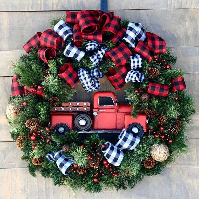 Hot Red Truck Christmas Wreath Window Front Door Decoration Wall Hanging for Christmas Decoration Props MVI-ing
Hot Red Truck Christmas Wreath Window Front Door Decoration Wall Hanging for Christmas Decoration Props MVI-ing