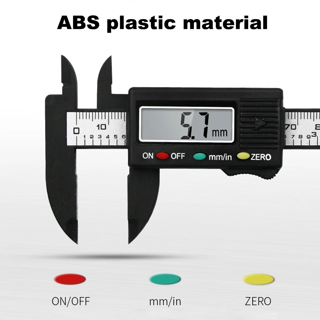 Electronic Vernier Caliper LCD 0-100mm Micrometer Inch/mm Ruler Handheld Portable Battery Operated Woodworking Gauge
Electronic Vernier Caliper LCD 0-100mm Micrometer Inch/mm Ruler Handheld Portable Battery Operated Woodworking Gauge