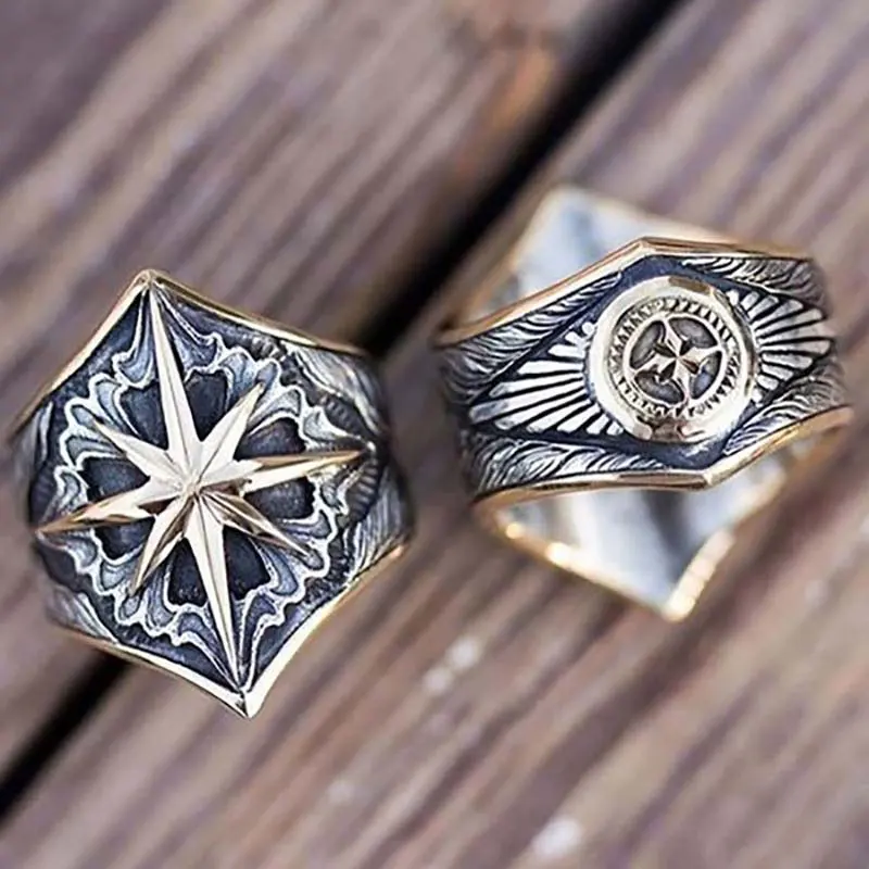 Gothic Punk Men's Ring Two Tone Gold Plated Huge Rings Male Jewelry Engagement Party Gifts
Gothic Punk Men's Ring Two Tone Gold Plated Huge Rings Male Jewelry Engagement Party Gifts