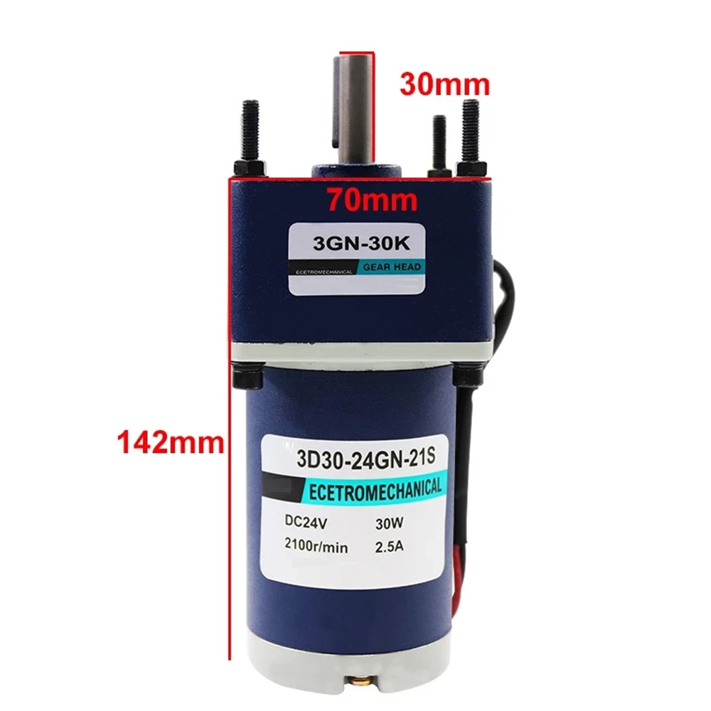 30W DC Gear Motor Torque Max 50KG Electric 12V 24V Slow Speed 10rpm-600rpm Adjustable Reducer Reverse Forward Moter DIY Engine
30W DC Gear Motor Torque Max 50KG Electric 12V 24V Slow Speed 10rpm-600rpm Adjustable Reducer Reverse Forward Moter DIY Engine