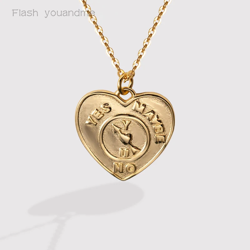 Flash youandme s925 Silver Trendy Concise Heart Pendant Necklace Clavicle Chain 18K Gold Plated Fine Jewelry Gift for Girlfriend
Flash youandme s925 Silver Trendy Concise Heart Pendant Necklace Clavicle Chain 18K Gold Plated Fine Jewelry Gift for Girlfriend