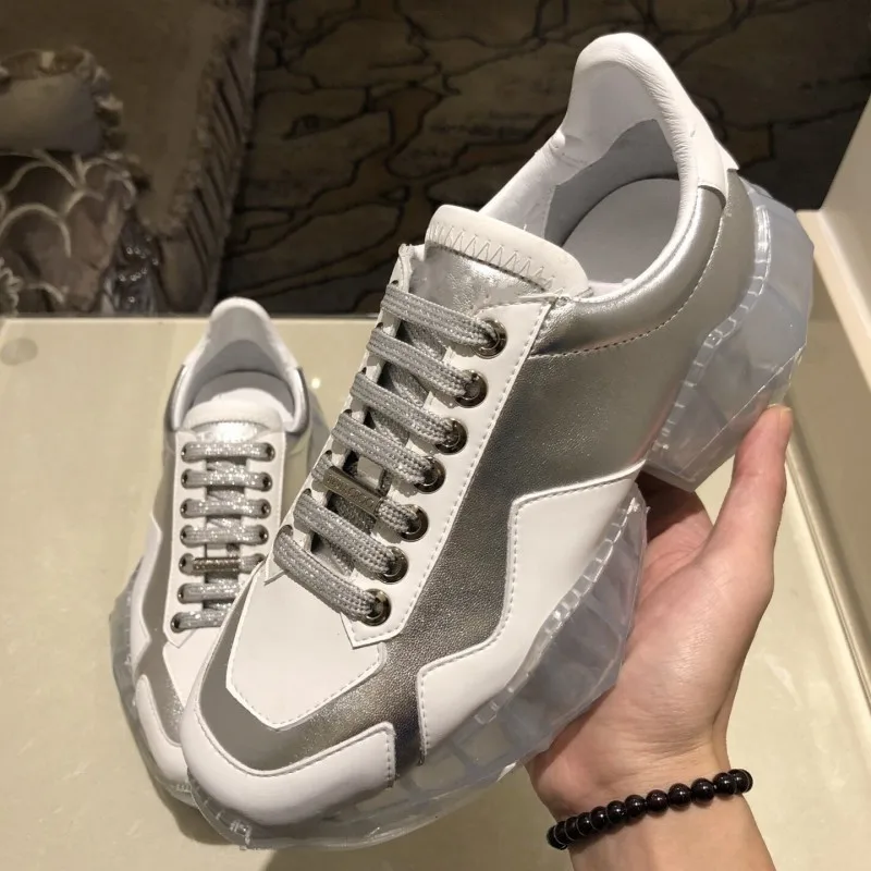Designer Women Sequined Square Toe Platform Sneakers Genuine Leather Height Increasing Trainers Outdoor Casual White Shoes Woman
Designer Women Sequined Square Toe Platform Sneakers Genuine Leather Height Increasing Trainers Outdoor Casual White Shoes Woman