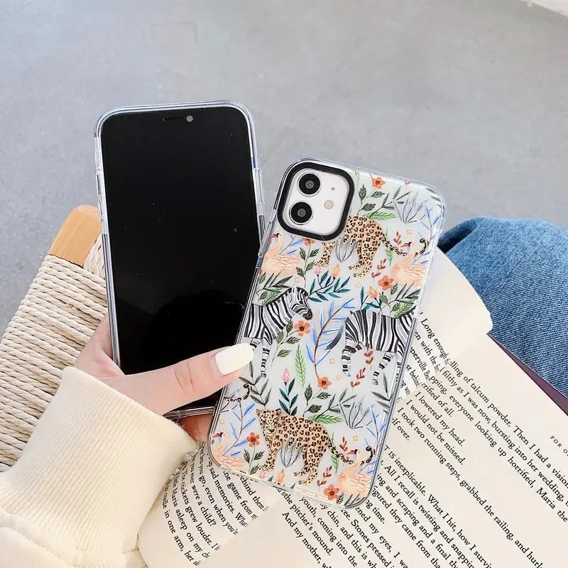 Cute Flower Animal Phone Case For iPhone 11 12 Pro Max 7 8 Plus XR XS Max SE 2020 Transparent Bumper Soft Back Cover Coque Funda
Cute Flower Animal Phone Case For iPhone 11 12 Pro Max 7 8 Plus XR XS Max SE 2020 Transparent Bumper Soft Back Cover Coque Funda