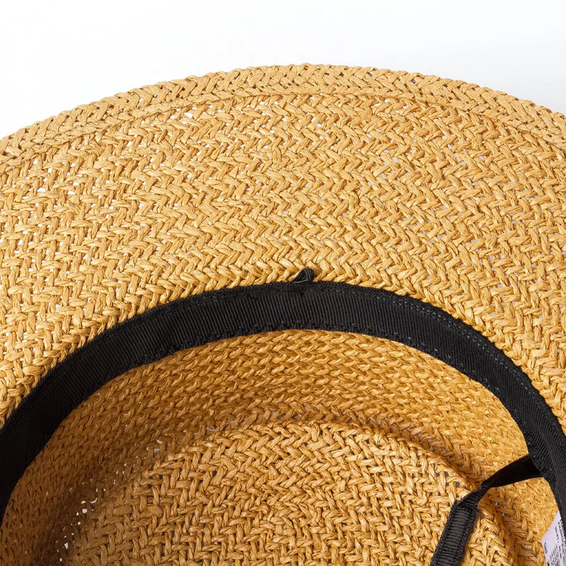 Fashion Concave Flat Protetion Visor Sun Boater Hats Ladies Handmade Paper Straw Hat Summer Beach Hat Women Men Panama Cap
Fashion Concave Flat Protetion Visor Sun Boater Hats Ladies Handmade Paper Straw Hat Summer Beach Hat Women Men Panama Cap
