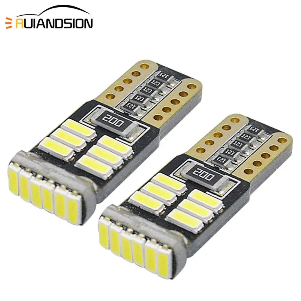 2 шт. 1 44 Вт W5W T10 501 3014 18SMD светодиод Шина CAN свет лампы автомобиля внутренний купол